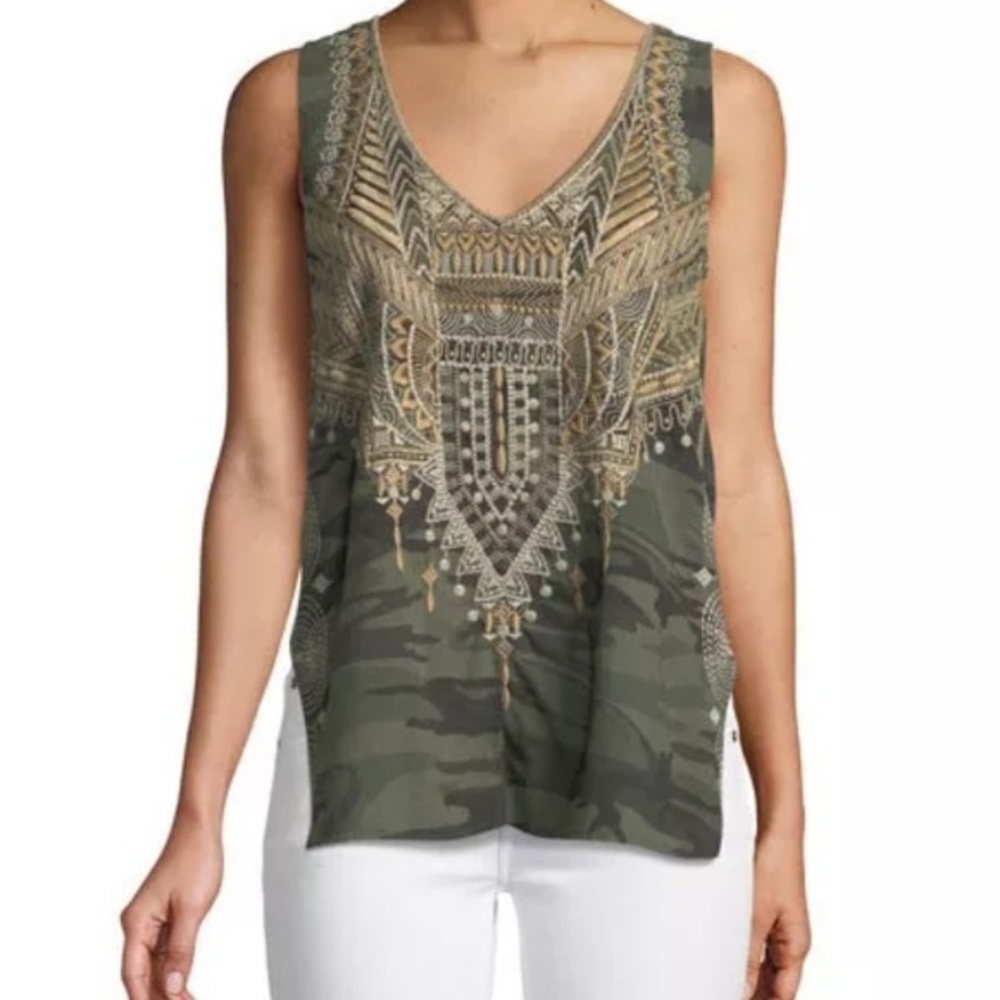 Johnny Was NEW Tank Top Tunic Women's XS≈S/M Embroidered Boho NWT - Picture 6 of 16